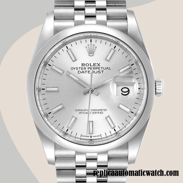 replica automatic Rolex Datejust Men's Rolex Calibre 2836/2813 m126200-0001 Silver Dial