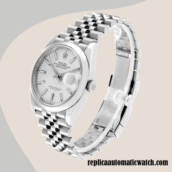 replica automatic Rolex Datejust Men's Rolex Calibre 2836/2813 m126200-0001 Silver Dial - Image 3