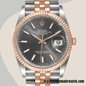 replica automatic Rolex Datejust Men's Rolex Calibre 2836/2813 m126231-0013 Grey Dial Two-tone