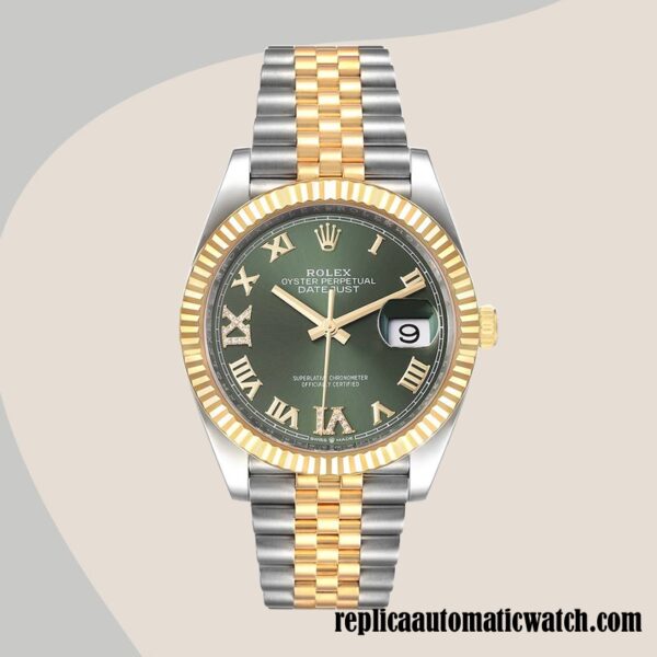 replica automatic Rolex Datejust m126233-0025 Rolex Calibre 2836/2813 Men's Two-tone - Image 2