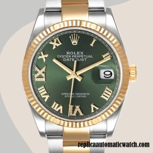 replica automatic Rolex Datejust Rolex Calibre 2836/2813 m126233-0026 Men's Green Dial