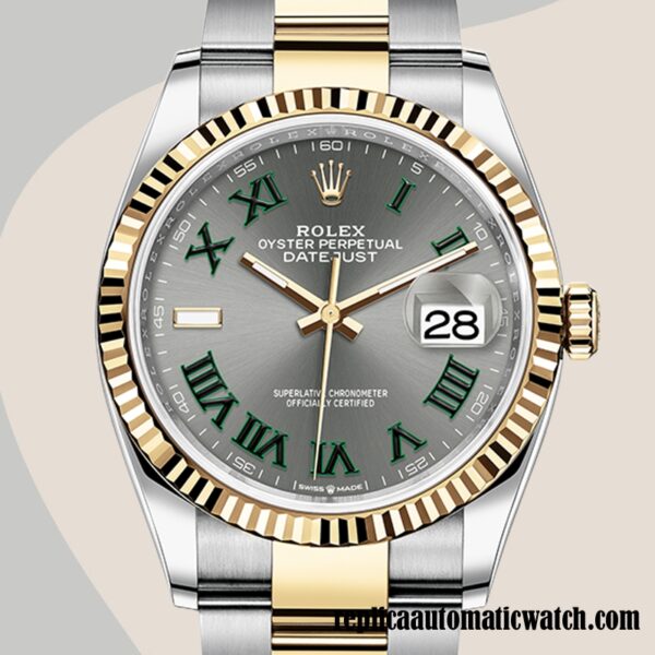 replica automatic Rolex Datejust m126233-0036 Rolex Calibre 2836/2813 Men's Two-tone