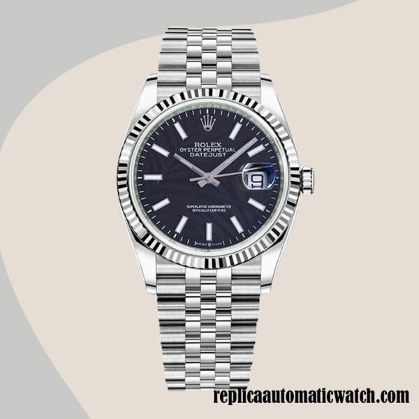 replica automatic Rolex Datejust 126234 Rolex Calibre 2836/2813 Men's Silver-tone - Image 2