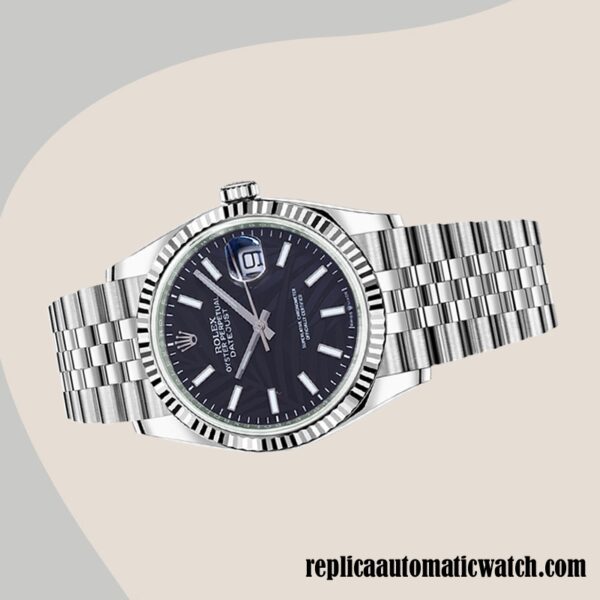replica automatic Rolex Datejust 126234 Rolex Calibre 2836/2813 Men's Silver-tone - Image 3