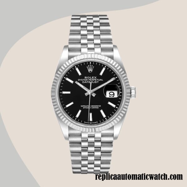 replica automatic Rolex Datejust Rolex Calibre 2836/2813 Men's 126234BKSJ 12mm - Image 2