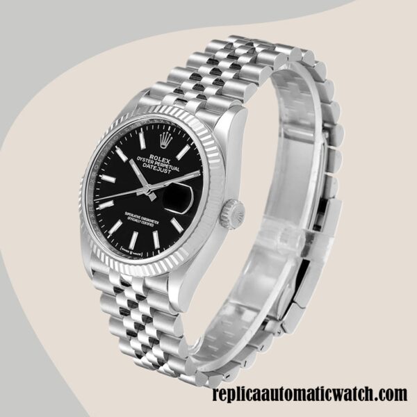 replica automatic Rolex Datejust Rolex Calibre 2836/2813 Men's 126234BKSJ 12mm - Image 3