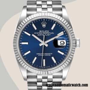 replica automatic Rolex Datejust Men's 126234BLSJ Rolex Calibre 2836/2813 Blue Dial