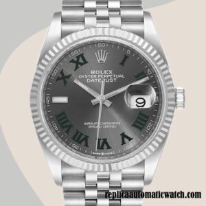 replica automatic Rolex Datejust m126234-0045 Men's Rolex Calibre 2836/2813 Hands Silver-tone