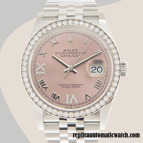 replica automatic Rolex Datejust Rolex Calibre 2836/2813 Ladies m126284rbr-0023 Pink Dial Automatic