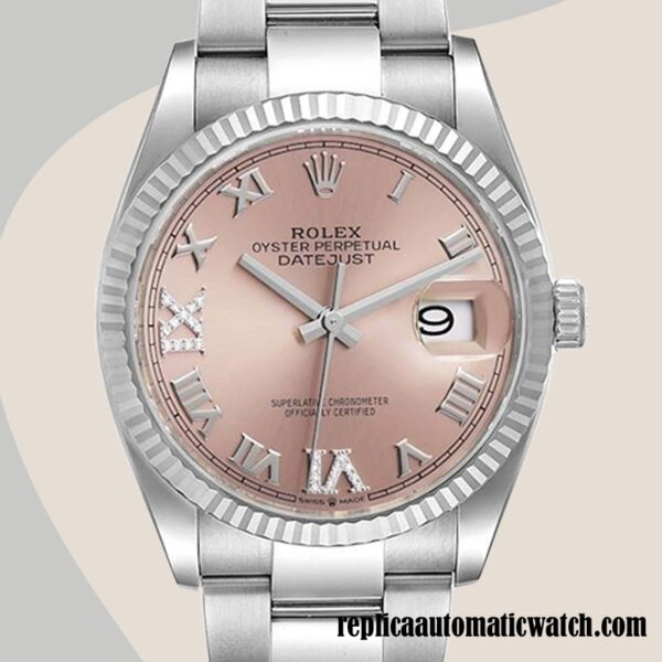 replica automatic Rolex Datejust m126234-0032 Rolex Calibre 2836/2813 Ladies Pink Dial