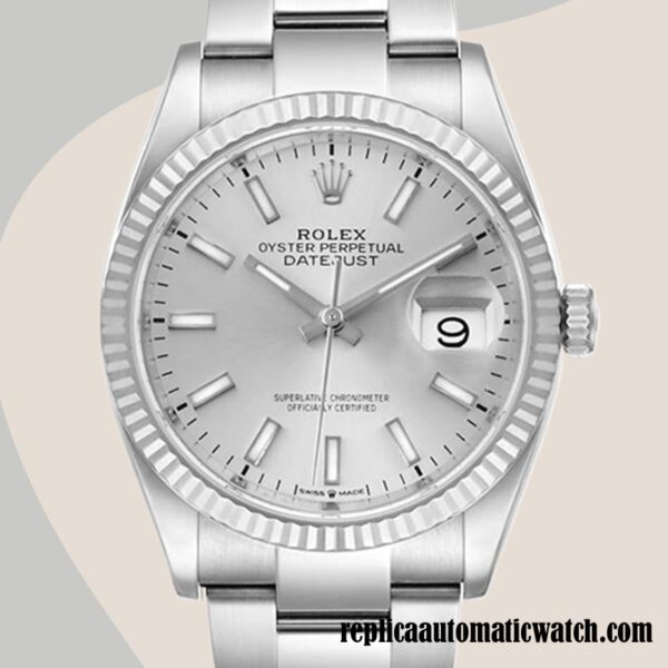 replica automatic Rolex Datejust Men's Rolex Calibre 2836/2813 126234SSO 12mm Silver-tone