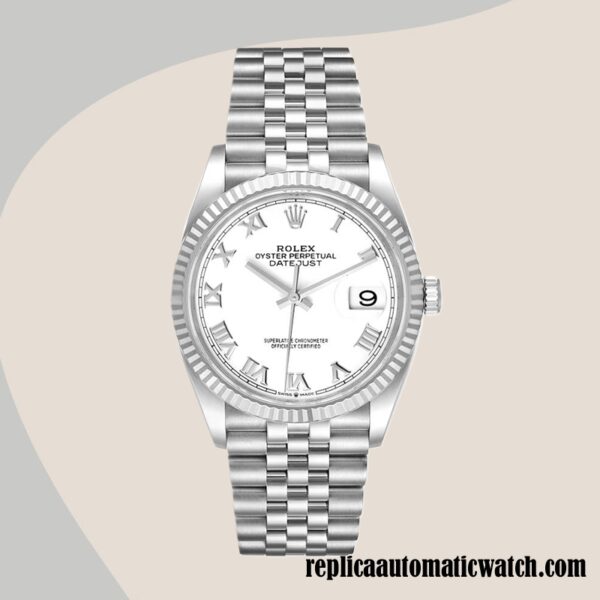 replica automatic Rolex Datejust 126234WRJ Rolex Calibre 2836/2813 Men's Automatic Silver-tone - Image 2