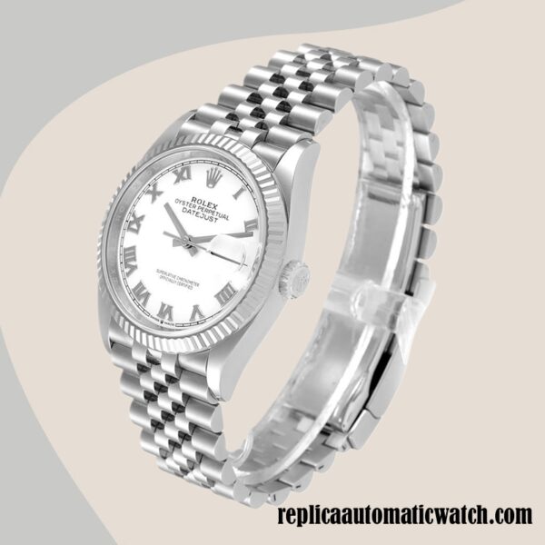 replica automatic Rolex Datejust 126234WRJ Rolex Calibre 2836/2813 Men's Automatic Silver-tone - Image 3