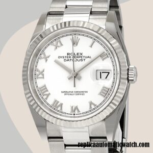 replica automatic Rolex Datejust Rolex Calibre 2836/2813 126234WRO Men's Silver-tone