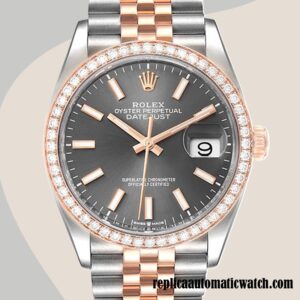 replica automatic Rolex Datejust Men's m126281rbr-0001 Rolex Calibre 2836/2813 Two-tone