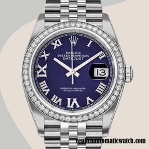 replica automatic Rolex Datejust m126284rbr-0013 Ladies Rolex Calibre 2836/2813 Blue Dial Automatic