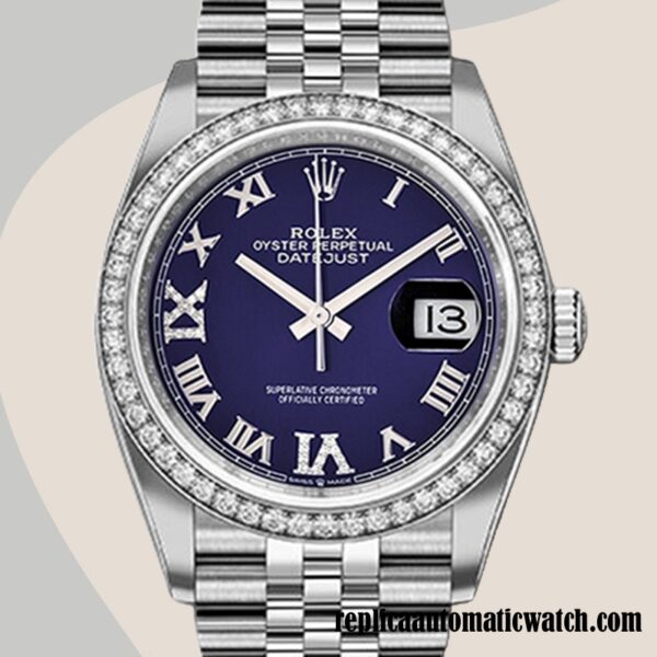 replica automatic Rolex Datejust m126284rbr-0013 Ladies Rolex Calibre 2836/2813 Blue Dial Automatic