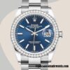 replica automatic Rolex Datejust m126284rbr-0010 Rolex Calibre 2836/2813 Ladies Silver-tone
