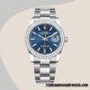 replica automatic Rolex Datejust m126284rbr-0010 Rolex Calibre 2836/2813 Ladies Silver-tone - Image 2