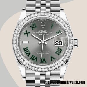 replica automatic Rolex Datejust m126284rbr-0037 Ladies Rolex Calibre 2836/2813 Silver-tone