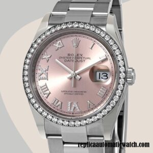 replica automatic Rolex Datejust m126284rbr-0024 Ladies Rolex Calibre 2836/2813  Silver-tone