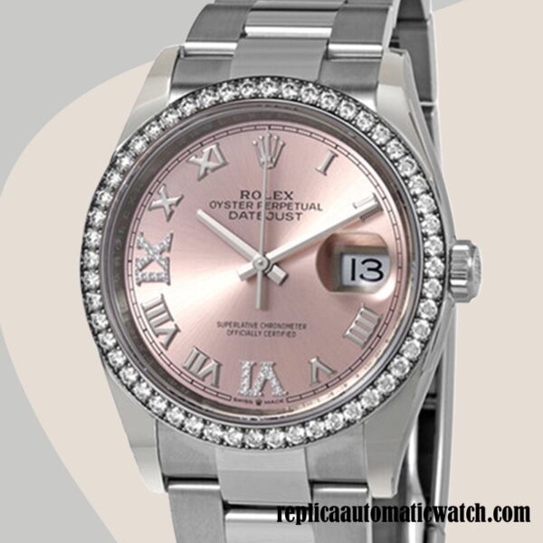 replica automatic Rolex Datejust m126284rbr-0024 Ladies Rolex Calibre 2836/2813  Silver-tone