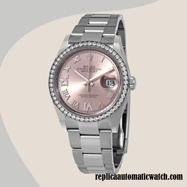 replica automatic Rolex Datejust m126284rbr-0024 Ladies Rolex Calibre 2836/2813  Silver-tone - Image 2