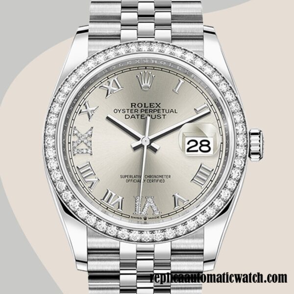 replica automatic Rolex Datejust m126284rbr-0021 Rolex Calibre 2836/2813 Ladies  12mm