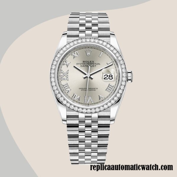 replica automatic Rolex Datejust m126284rbr-0021 Rolex Calibre 2836/2813 Ladies  12mm - Image 2