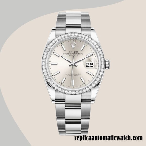 replica automatic Rolex Datejust Rolex Calibre 2836/2813 m126284rbr-0006 Ladies 12mm - Image 2