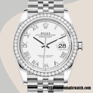 replica automatic Rolex Datejust Ladies Rolex Calibre 2836/2813 m126284rbr-0017 White Dial