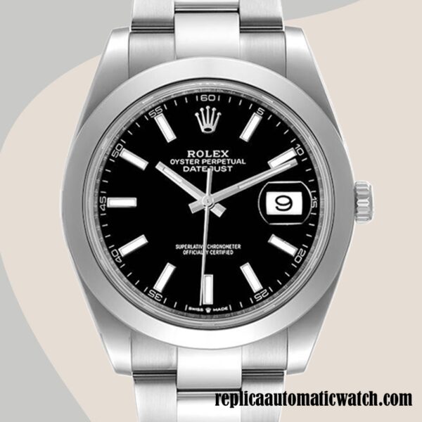 replica automatic Rolex Datejust Rolex Calibre 2836/2813 Men's m126300-0011 Black Dial