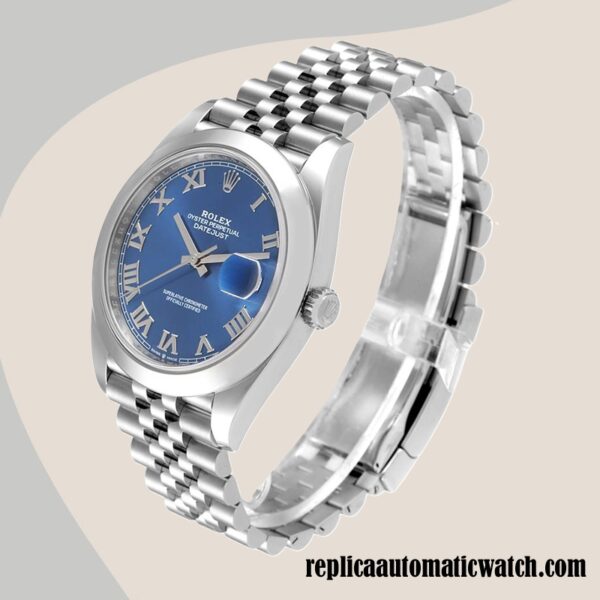 replica automatic Rolex Datejust m126300-0018 Rolex Calibre 2836/2813 Men's Blue Dial - Image 3