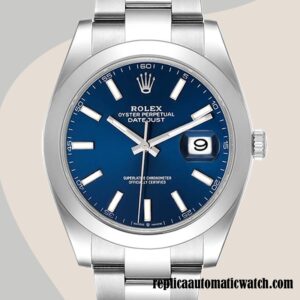 replica automatic Rolex Datejust m126300-0001 Rolex Calibre 2836/2813 Men's Blue Dial Automatic