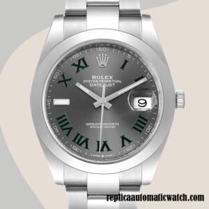 replica automatic Rolex Datejust m126300-0013 Men's Rolex Calibre 2836/2813 Wimbledon Dial