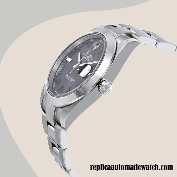 replica automatic Rolex Datejust m126300-0013 Men's Rolex Calibre 2836/2813 Wimbledon Dial - Image 3