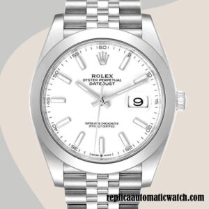replica automatic Rolex Datejust m126300-0006 Men's Rolex Calibre 2836/2813 Hands and Markers Automatic