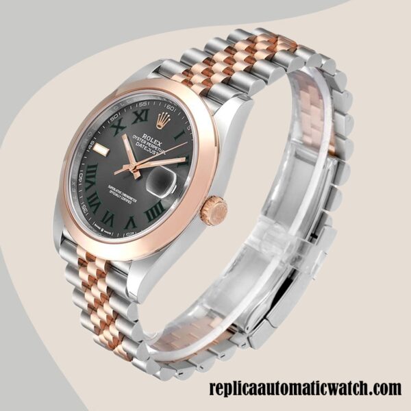 replica automatic Rolex Datejust Men's m126301-0016 Rolex Calibre 2836/2813 Hands Silver-tone - Image 3