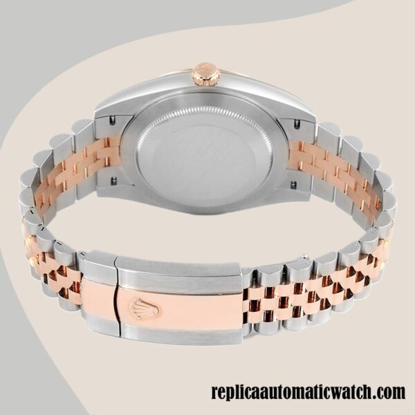 replica automatic Rolex Datejust Men's m126301-0016 Rolex Calibre 2836/2813 Hands Silver-tone - Image 4