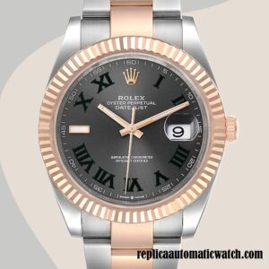 replica automatic Rolex Datejust Rolex Calibre 2836/2813 m126331-0015 Men's Grey Dial