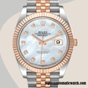 replica automatic Rolex Datejust m126331-0014 Rolex Calibre 2836/2813 Men's Two-tone