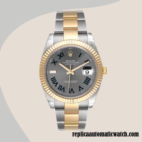 replica automatic Rolex Datejust m126333-0019 Rolex Calibre 2836/2813 Men's Two-tone Automatic - Image 2