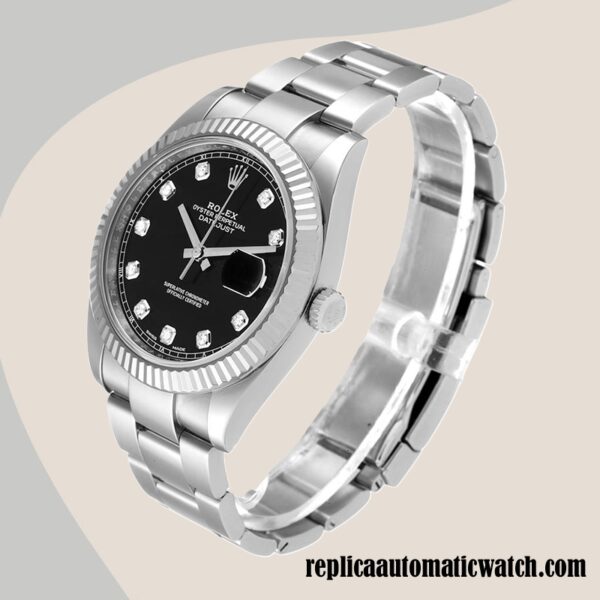 replica automatic Rolex Datejust m126334-0011 Rolex Calibre 2836/2813 Men's Silver-tone - Image 3