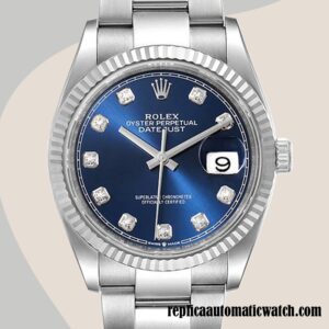 replica automatic Rolex Datejust 126334 Rolex Calibre 2836/2813 Men's Blue Dial 12mm