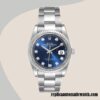 replica automatic Rolex Datejust 126334 Rolex Calibre 2836/2813 Men's Blue Dial 12mm - Image 2