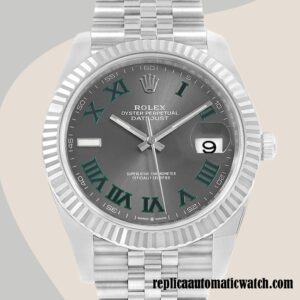 replica automatic Rolex Datejust Rolex Calibre 2836/2813 Men's m126334-0022 Automatic Wimbledon Dial