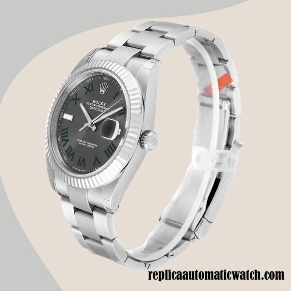 replica automatic Rolex Datejust m126334-0021 Rolex Calibre 2836/2813 Men's Silver-tone - Image 3