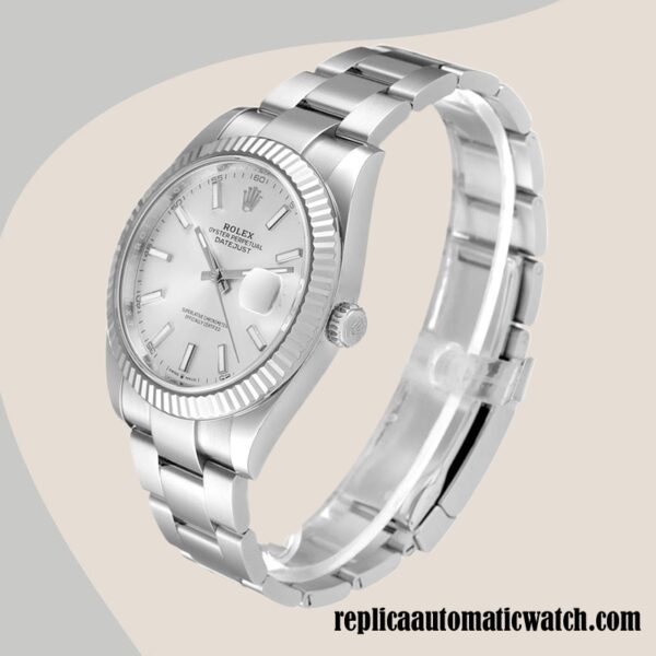 replica automatic Rolex Datejust Rolex Calibre 2836/2813 126334SSO Men's Silver-tone - Image 3