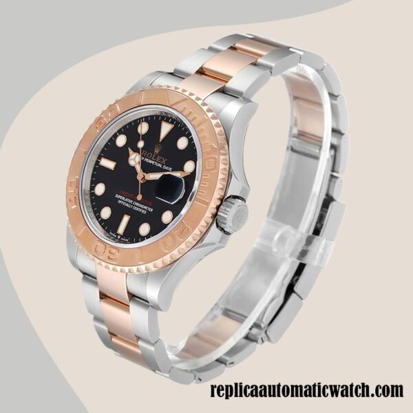 replica automatic Rolex Yacht-master Rolex Calibre 2836/2813 m126621-0002 Men's Black Dial - Image 3