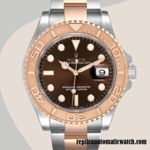 replica automatic Rolex Yacht-master m126621-0001 Rolex Calibre 2836 Men's Hands and Markers Two-tone